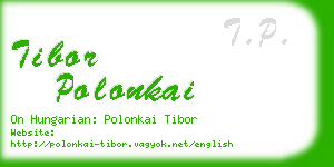 tibor polonkai business card